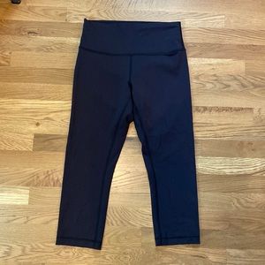 Lulu lemon cropped black leggings